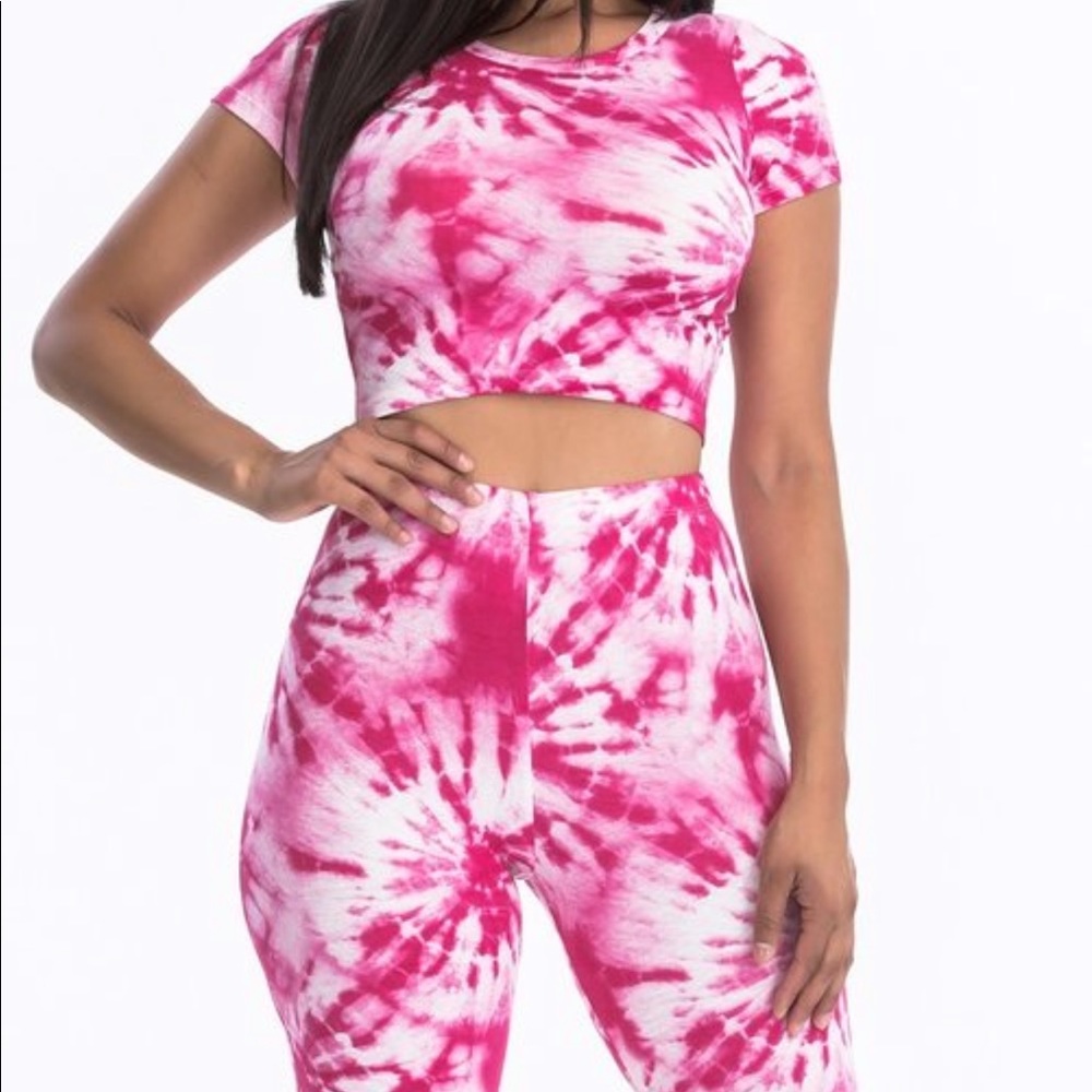 🌈 Tie-Dye Crop Top Short Set 🌈